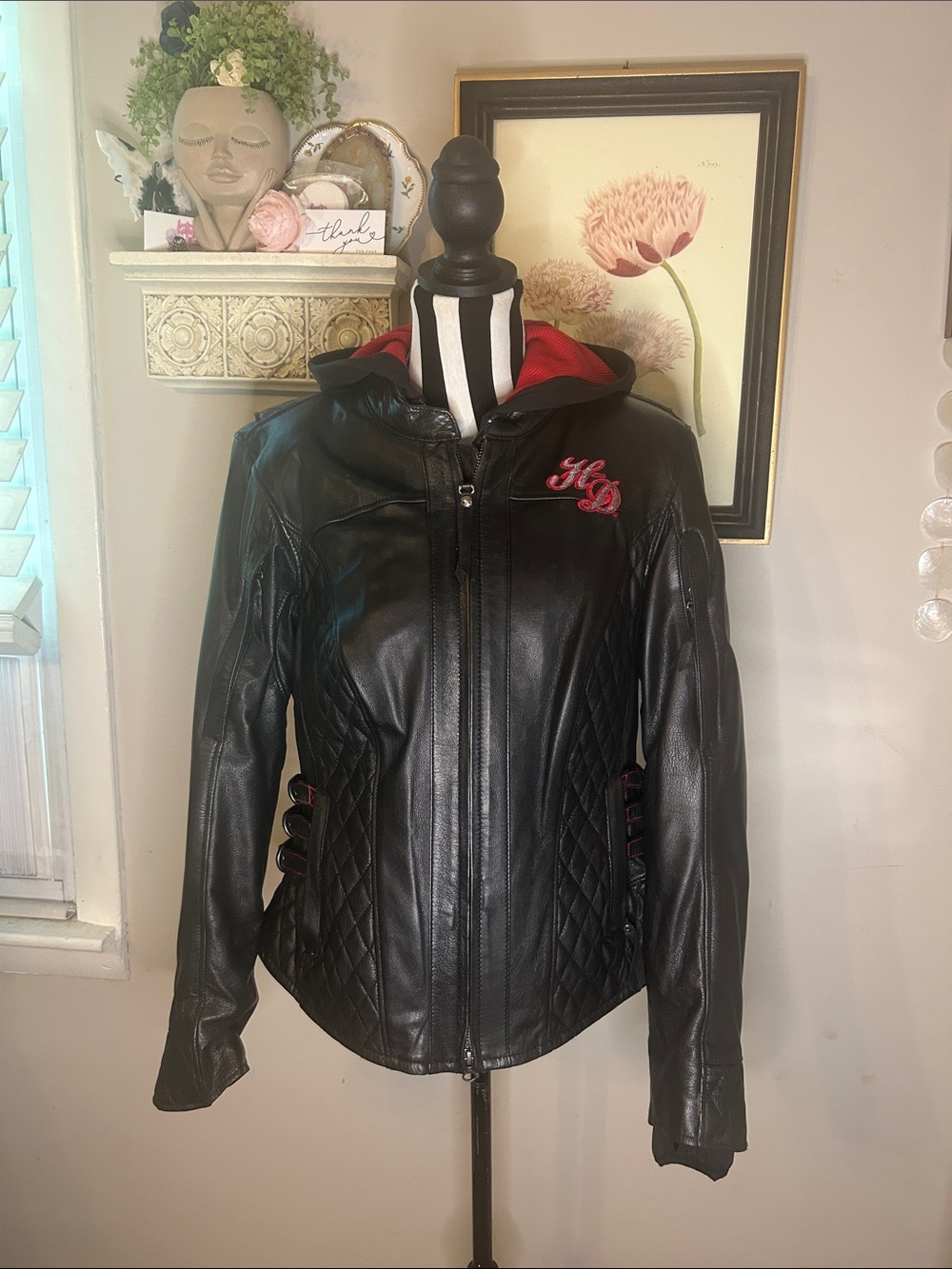 Women's Harley Davidson Scroll Skull 3-in-1 Leather Jacket  💀Limited edition